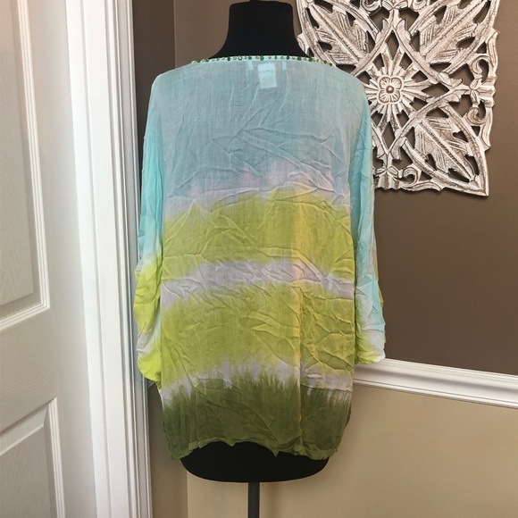 ⭐️ Nomadic Traders Lightweight Ombre Rayon Top - Size LARGE - Picture 6 of 11